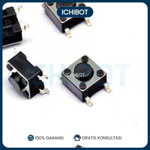 (10pcs) Push button Touch Switch 4.5*4.5*3.8 SMD Micro Tombol