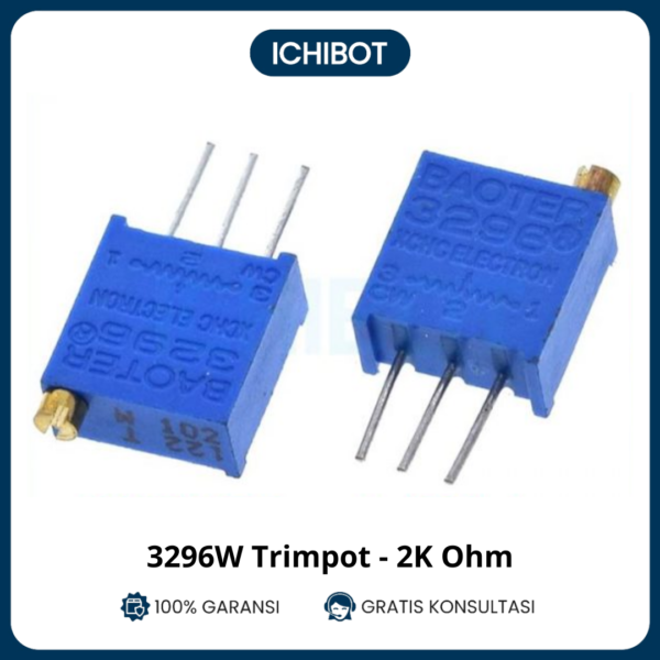 2K Ohm 3296W Variable Resistor Trimpot