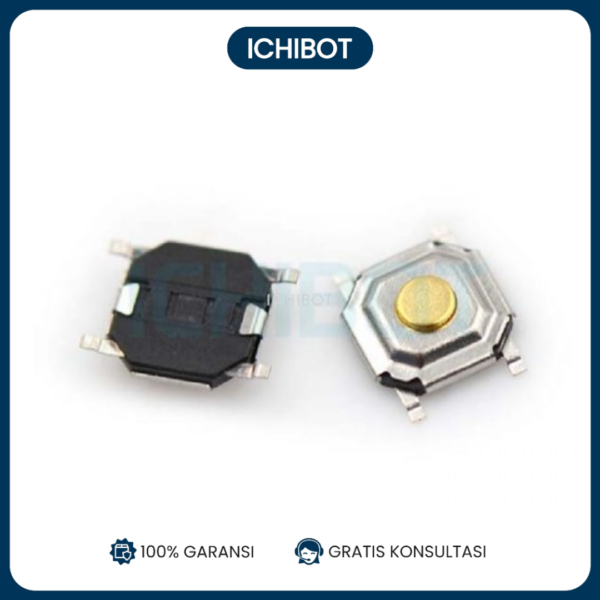 SMD 4*4*1.5MM Touch Micro Switch Button Tombol Waterproof Copper Head