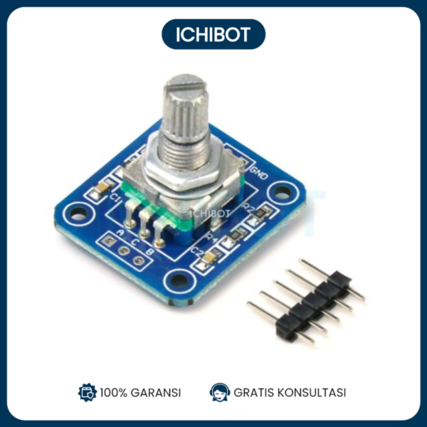 EC11 Modul Rotary Encoder 360 Derajat 20 Pulse Potentiometer Putar