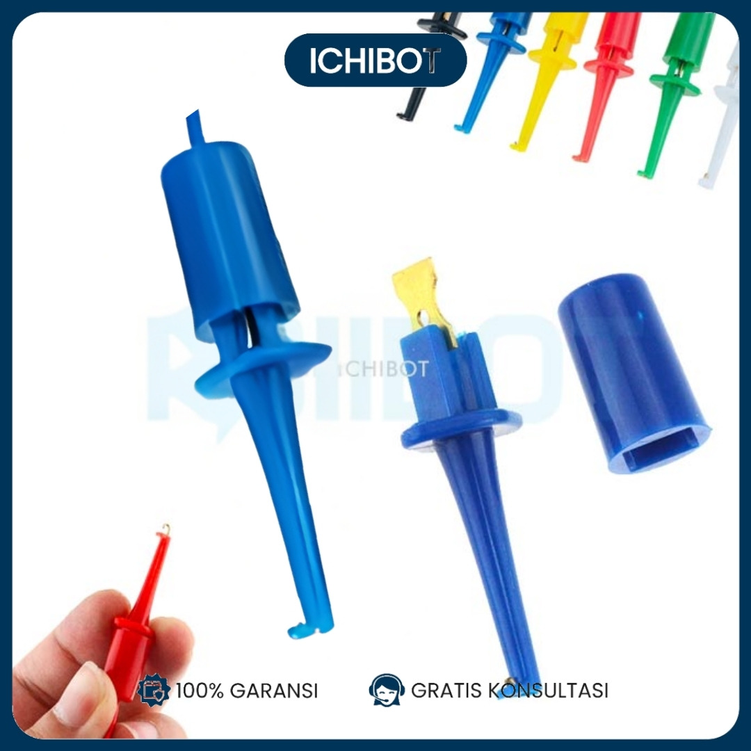 Hook Clip Test Connector Klip Penjepit IC Probe Hub - BIRU