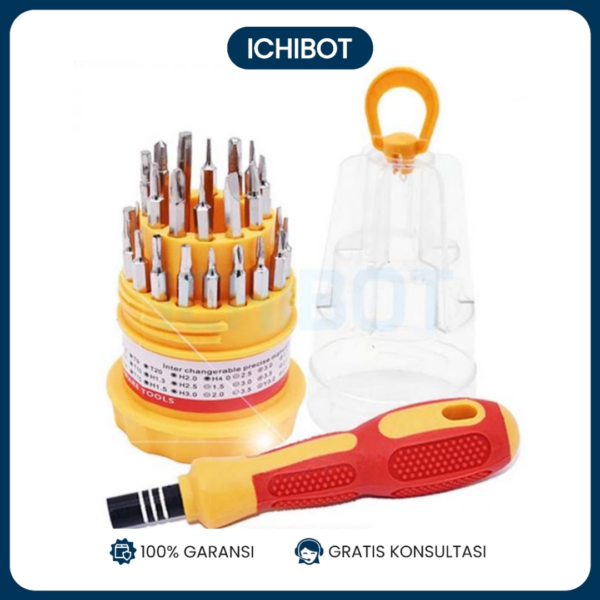 Obeng Set 31 in 1 - Obeng Kit Full Set - Full Set Screwdriver 31 in 1