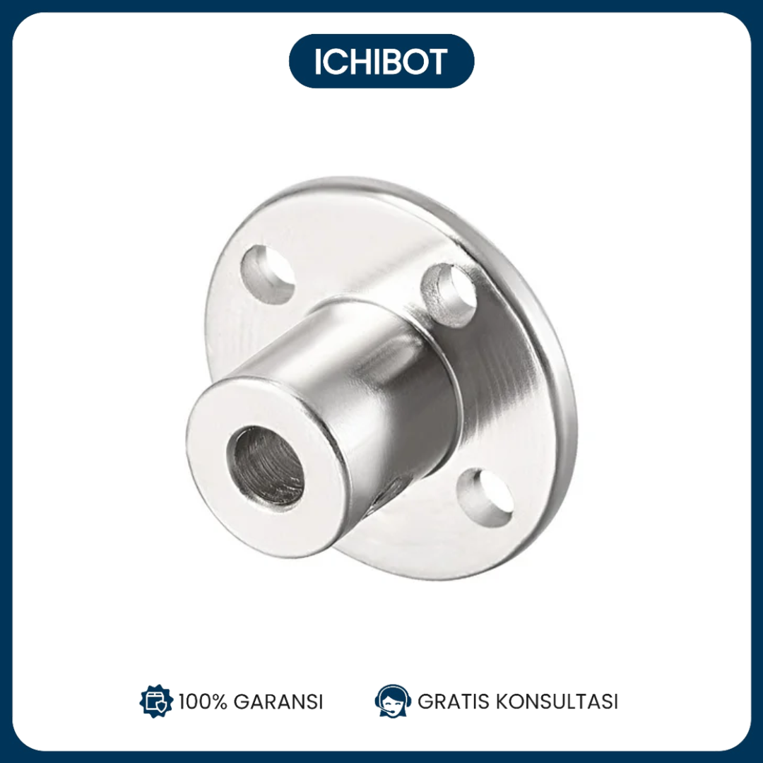 Stainless Steel Motor DC Coupling Hub Flange 4mm 5mm Inner Diameter