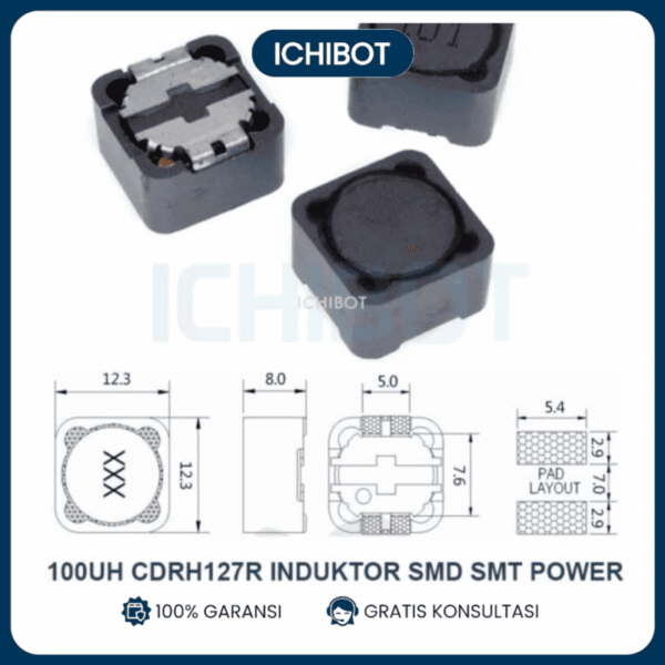 100uH CDRH127R Induktor SMD SMT Power Inductor CDRH 127R 100 uH