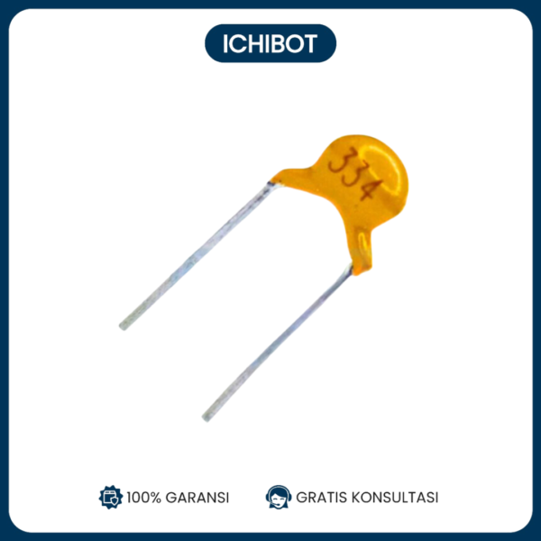 (10pcs) 330nF Capacitor Monolitik Multilayer Kapasitor Keramik 334 330 nF 50v