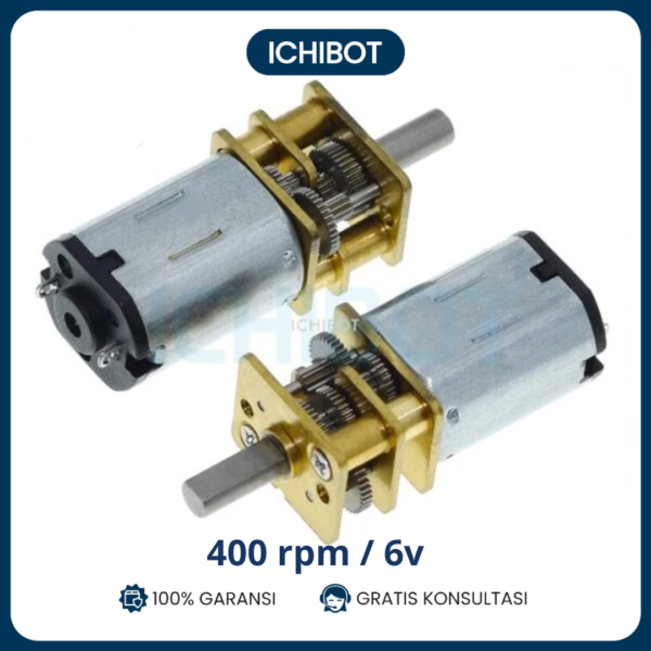 400rpm N20 6v Motor DC Geared Gearbox Kecil 6 Volt 400 rpm GA12