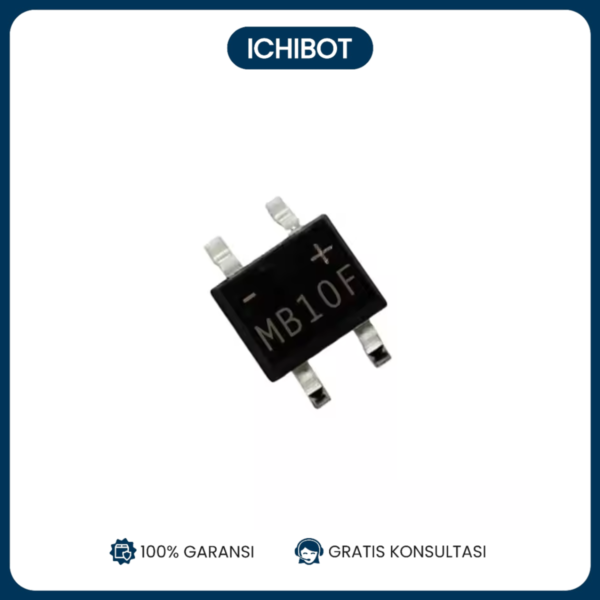 MB10F Dioda Bridge Rectifier SDM 1000V 8A Penyearah Arus SMD SMA