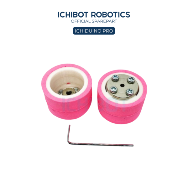 Roda Motor DC 16mm Shaft 3mm Diameter Roda 30mm - Tanpa BAN