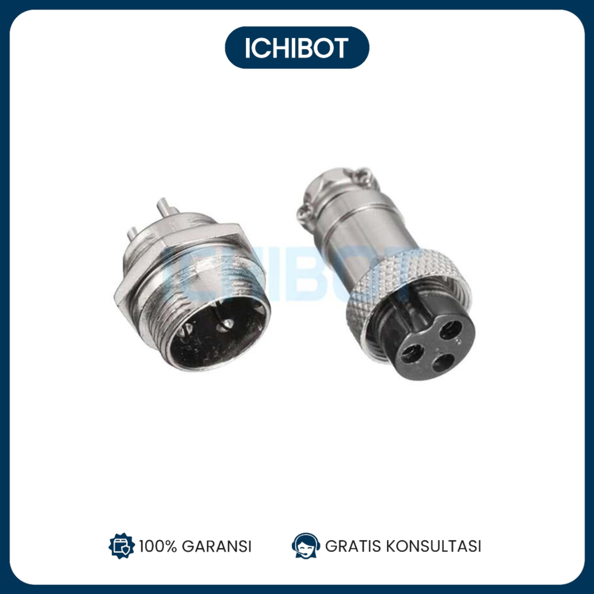 Aviation Plug Socket 12mm GX12 3P Connector Plug + Socket