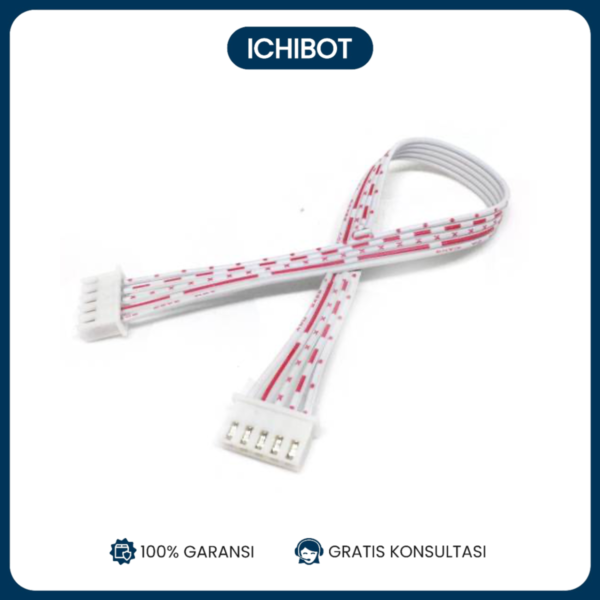 XH2.54mm Red and White Cable Terminal Line  - 5 PIN