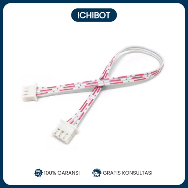 XH2.54mm Red and White Cable Terminal Line  - 3 PIN