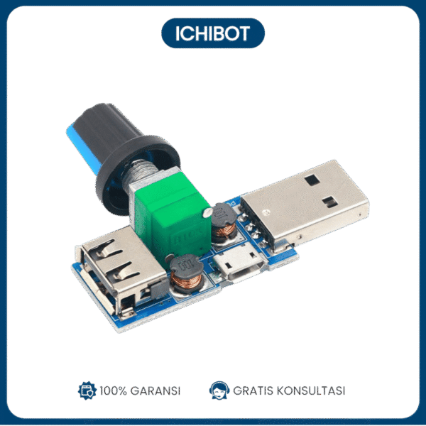 USB Fan Speed Regulator Pengatur Kecepatan Angin &amp Volume Udara Mini USB (Silent & Multi-Speed)