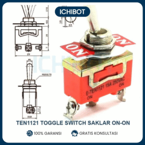 TEN1121 Toggle Switch Saklar ON-ON Single Pole Double Throw TEN 1121