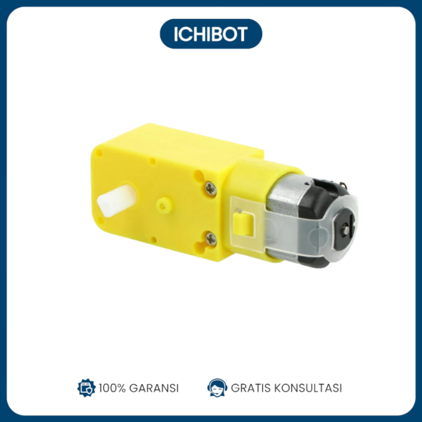 Motor DC TT Gearbox Kuning 1:48 3V-6V Single Axis Shaft Robot