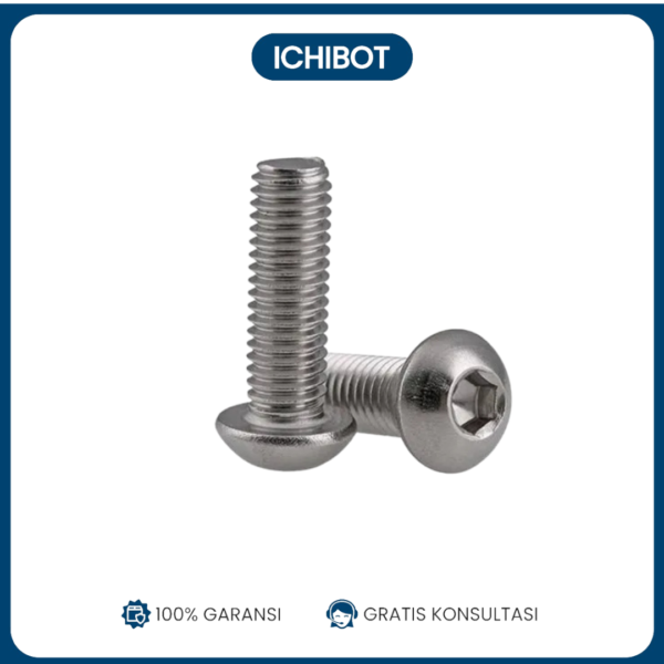 Baut Stainless 304 Hexagon Socket Head Cap Screws M3x10mm M3 10mm