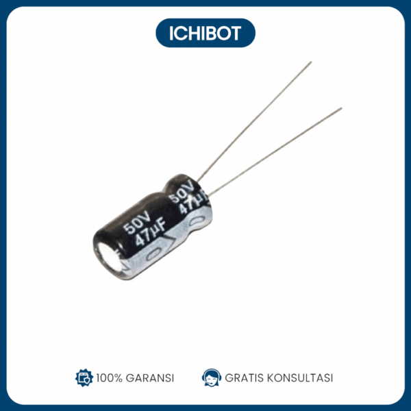 (10pcs) Kapasitor ELCO 50V47uF (Elektrolit Polar)