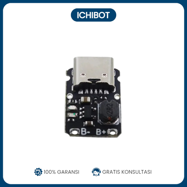 Modul Charger Discharge Baterai 18650 3.7V Type-C Boost Proteksi 5V
