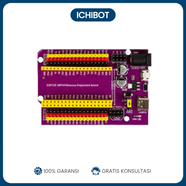 ESP32S 38-Pin Development Board (Purple Edition) IoT WiFi + Bluetooth Dual-Core MCU dengan USB Serial