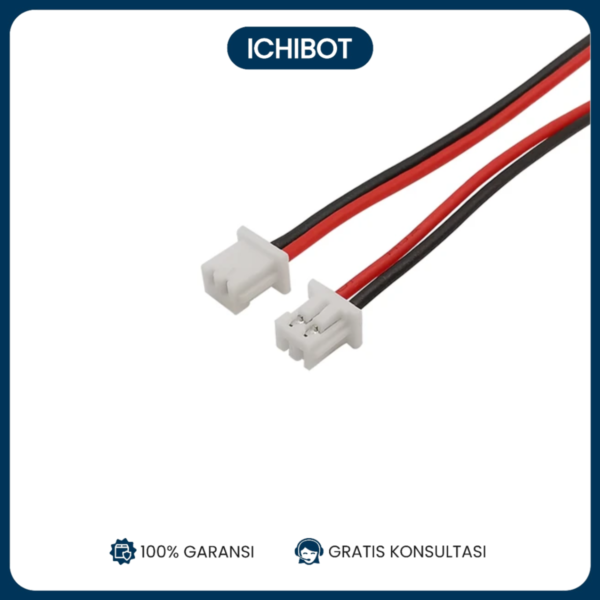 Kabel Konektor Socket JST PH2.0 2p Male PH 2.0 2mm 2 pin Connector soket kabel 10cm plug jack - Male Only