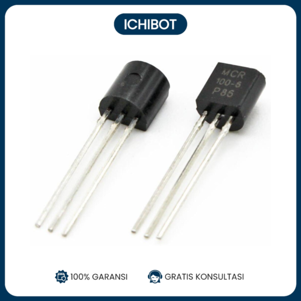 MCR100-8 600V 8A Unidirectional Thyristor Transistor Direct Plug TO-92 Package