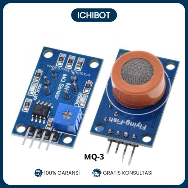 MQ-3 Sensor Alkohol Ethanol Gas Detector Alcohol Breath Arduino