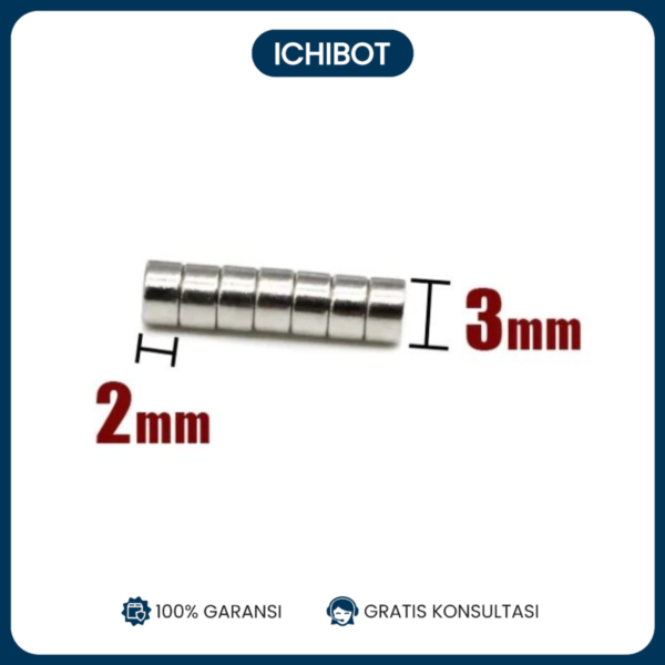 (10pcs) Magnet 3x2mm Neodymium Bulat NdFeB Kuat 3mm 2mm 3x2 mm Strong
