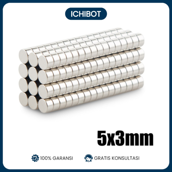 (10pcs) Magnet 5x3mm Neodymium Bulat NdFeB Kuat 5mm 3mm 5x3 mm Strong