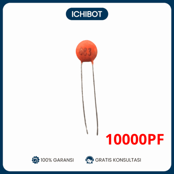 (10pcs) 10000P 0.01uF 103P 50V Ceramic Magnetic Capacitor Kapasitor Magnetik Keramik