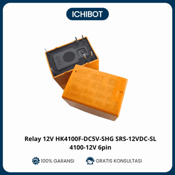 Relay HK4100F 12VDC 6-Pin SRS-12VDC-SL 4100-12V SPDT PCB Mount