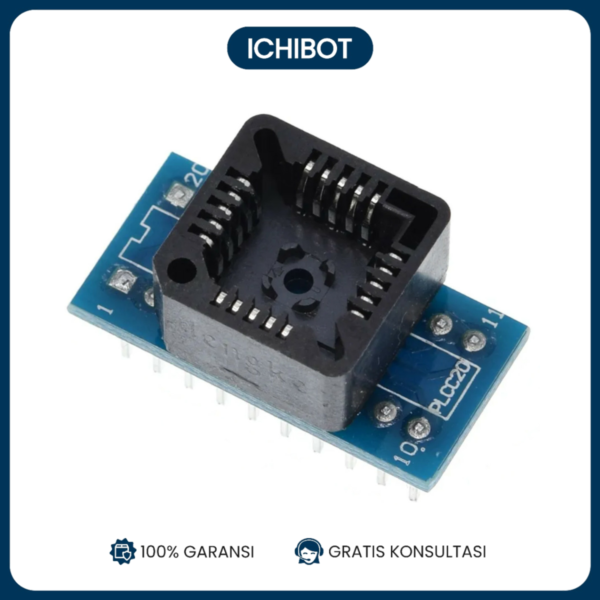 PLCC20 to DIP20 EZ Programmer Adapter Socket Converter