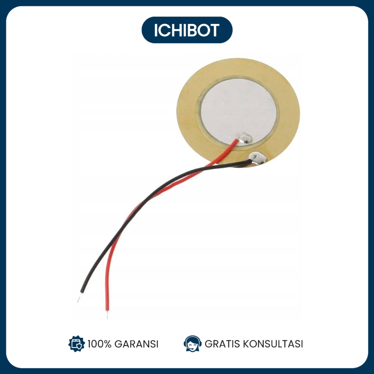 Pressure Gasket Piezo Electric Ceramic Piece Piezoelectric Buzzer Piece Diameter 27mm with Lead 60mm
