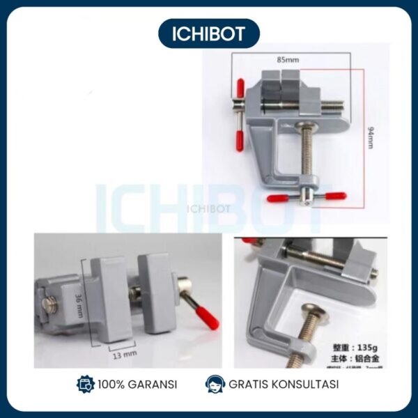 Ragum Mini Bench Vise 360 Derajat Meja DIY Tool Penjepit Komponen