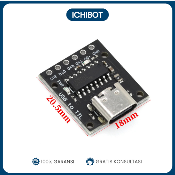 CH340C Blackboard (TYPE-C) USB to TTL modules can be used as PRO MIN
