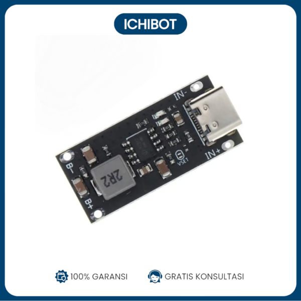 Modul Fast Charging Pengisian Cepat Baterai Li-ion IP2312 dengan Type-C 3.7V LiPo BMS 18650 TP4056 Quick Charger 3A USB-C - 4.2V