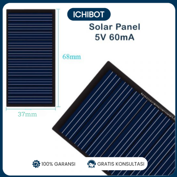 Solar Cell Photovoltaic Panel Surya 68*36 5V 0.3W