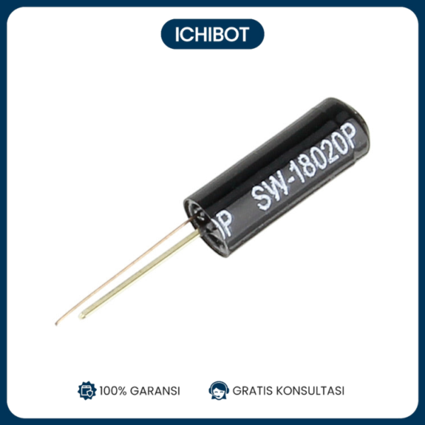 SW-18020P Vibration Switch - Sensor Getaran Shake Switch untuk Deteksi Gerakan - Kompatibel dengan Arduinoo, Raspberry Pi, dan Proyek Elektronik DIY - Vibration Sensor untuk Alarm, Keamanan, dan Aplikasi Otomatisasi - Modul Deteksi Getaran yang Akurat