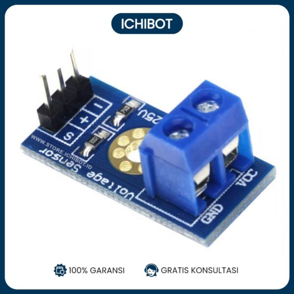 Sensor Tegangan DC 0-25v Voltage Sensor Divider DC 0-25V