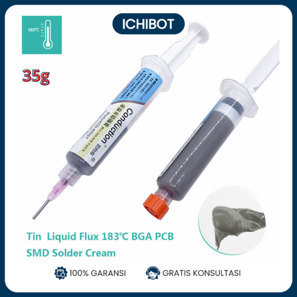 Pasta Solder BGA 35g 183 Derajat Soldering Paste SMD SMT Ramah Lingkungan