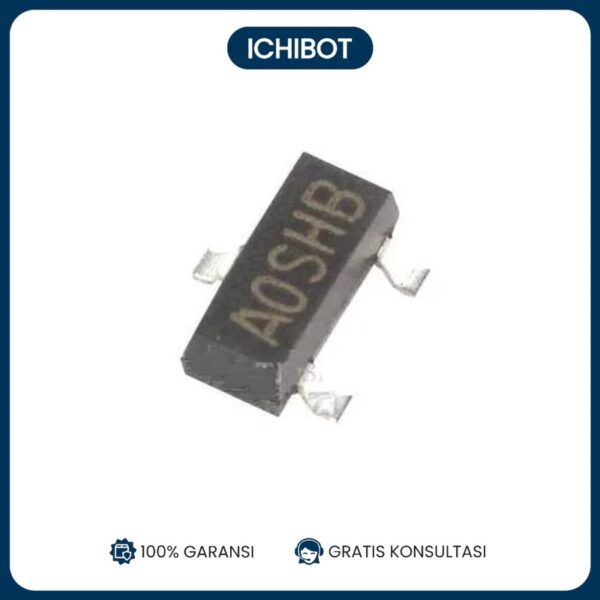 SMD MOS field effect transistor SI2300 SOT-23 silk screen A0SHB 2300