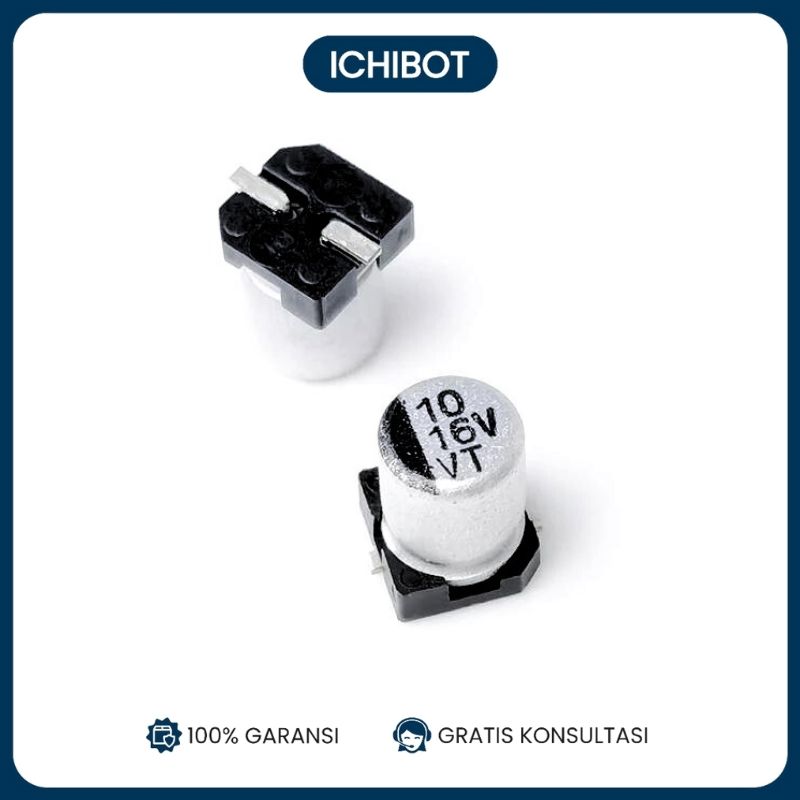 10uF 16v 4x5.4 SMD SMT Capacitor Elco Elko Kapasitor 10 uF