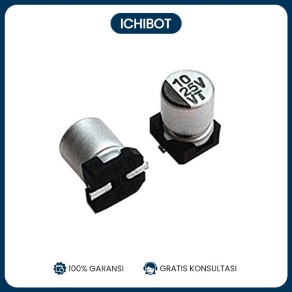 Kapasitor SMD Elco 10uF 25V 4x5.4mm SMT Electrolytic Capacitor
