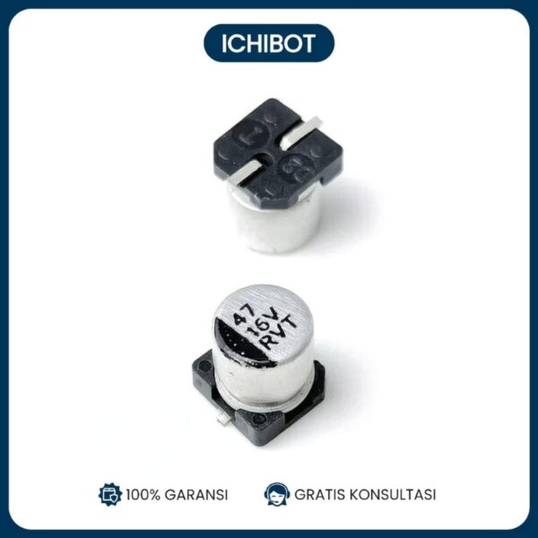 Kapasitor SMD Elco 47uF 16V 5x5.4mm SMT Electrolytic Capacitor