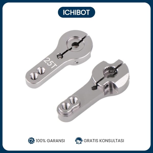 Silver 25T Standard Rocker Arm Servo Horn Steering Gear Metal MG995 MG946 MG996 MG945