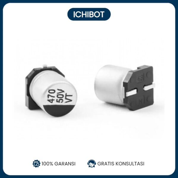 470uF 50v 8x10.5 SMD SMT Capacitor Elco Elko Kapasitor 470 uF