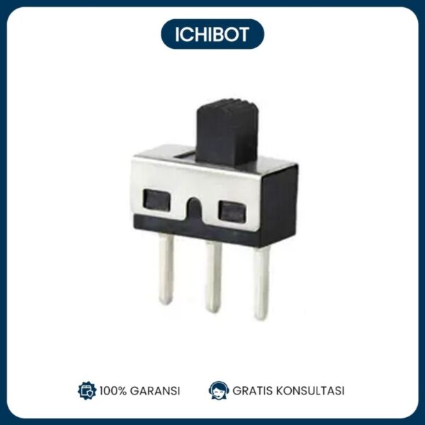 Saklar Geser SS-12D06 SPDT 3 Kaki 3-Pin 2-Speed 5mm Lurus Slide Switch