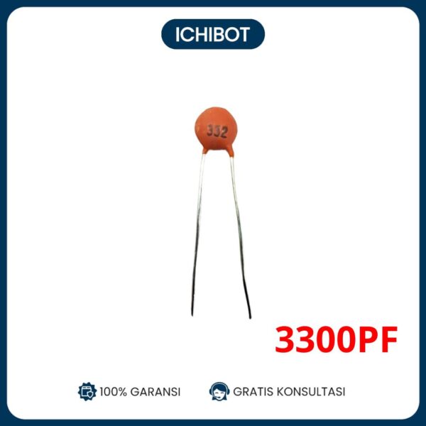 (10pcs) 332 3300pF Ceramic Capasitor Kapasitor Keramik