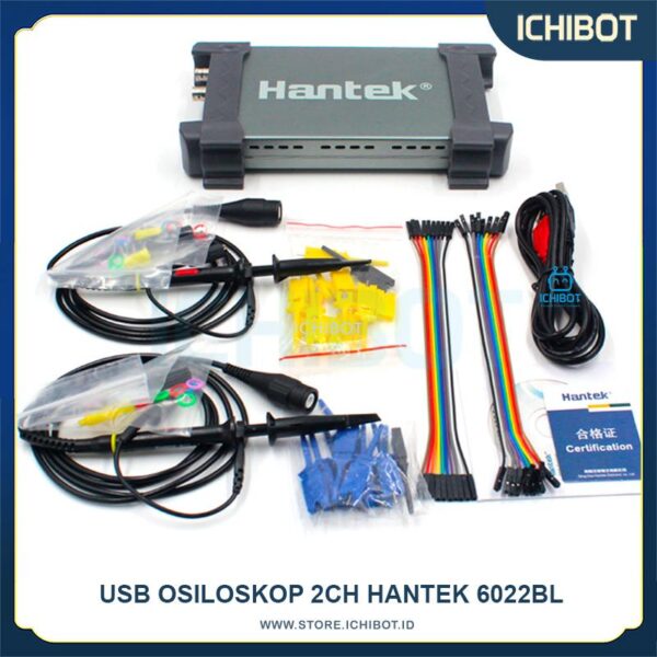 USB Osiloskop 2 Ch hantek 6022BL Oscilloscope Logic Analyzer 16 Ch