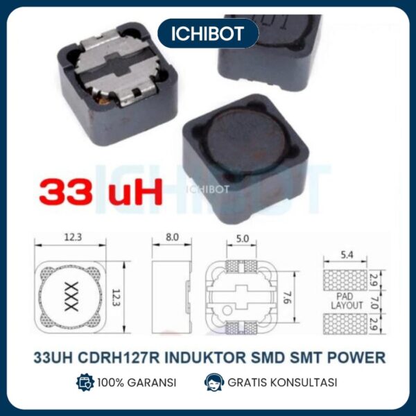 33uH CDRH127R Induktor SMD SMT Power Inductor CDRH 127R 33 uH