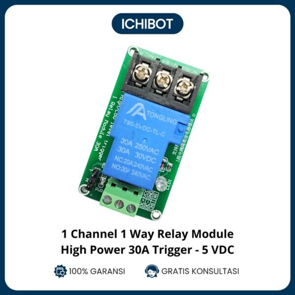 Modul Relay 1 Way 1 Channel Trigger High and Low Level 30A - 5VDC