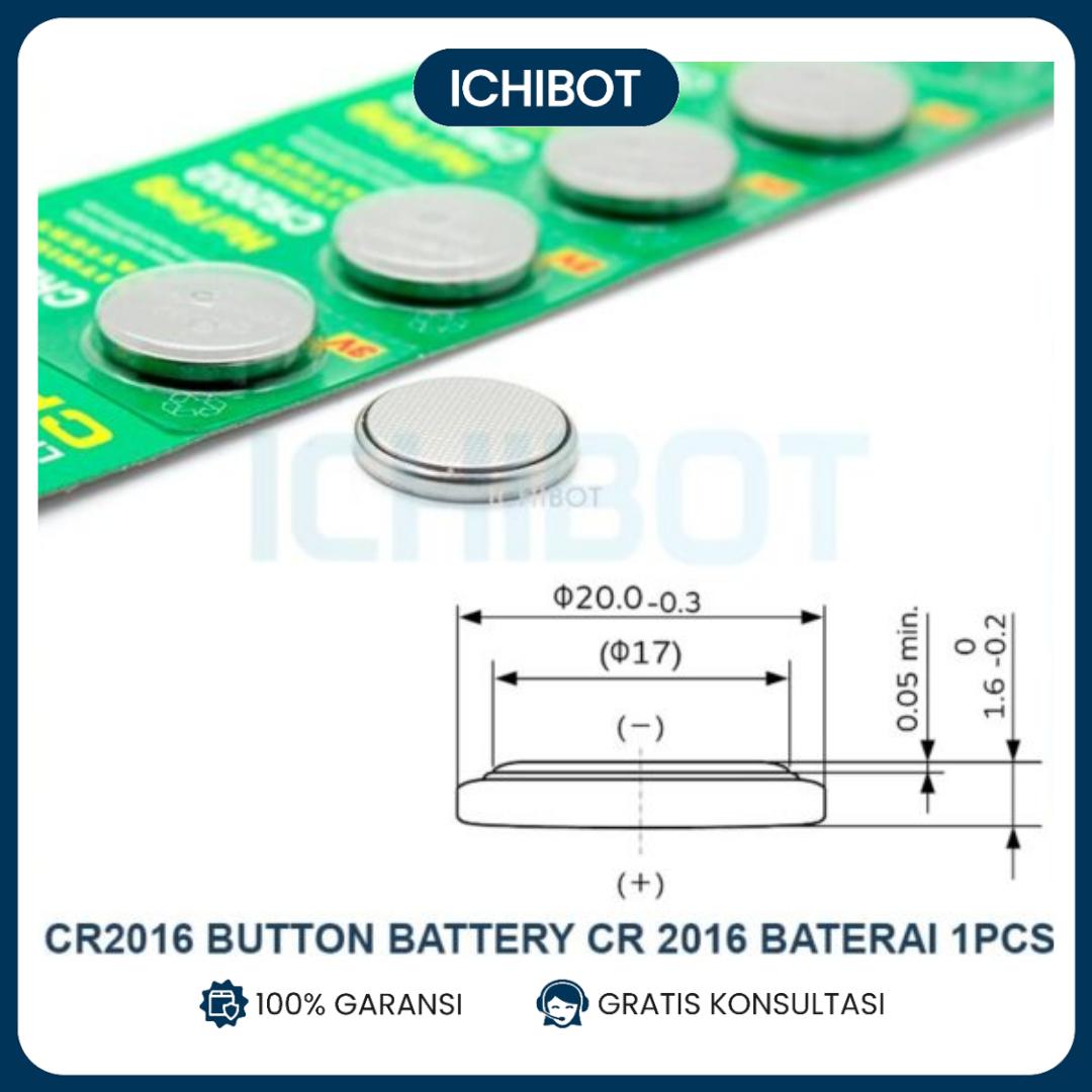 CR2016 Button Battery CR 2016 Baterai 1pcs RTC jam 3v